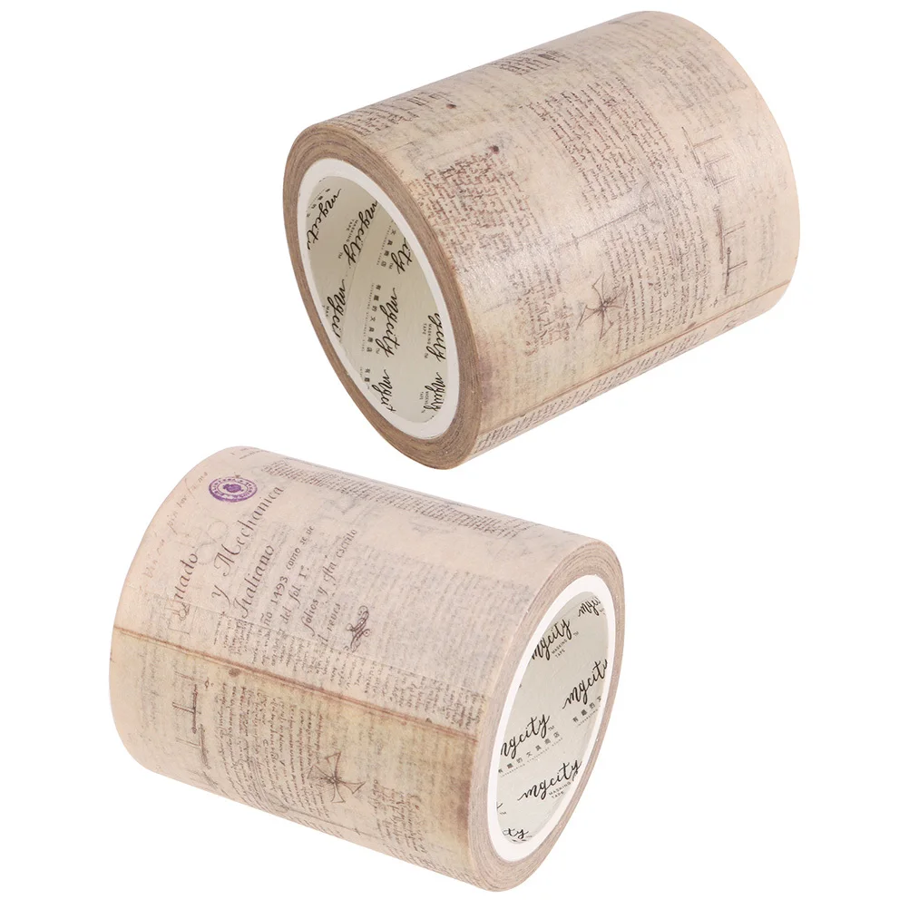 2 لفات على الطراز القوطي اشي الشريط ذاتية اللصق ورقة كرافت الشريط لسكرابوكينغ DIY بها بنفسك المجلات الزخرفية وتغليف الهدايا #2