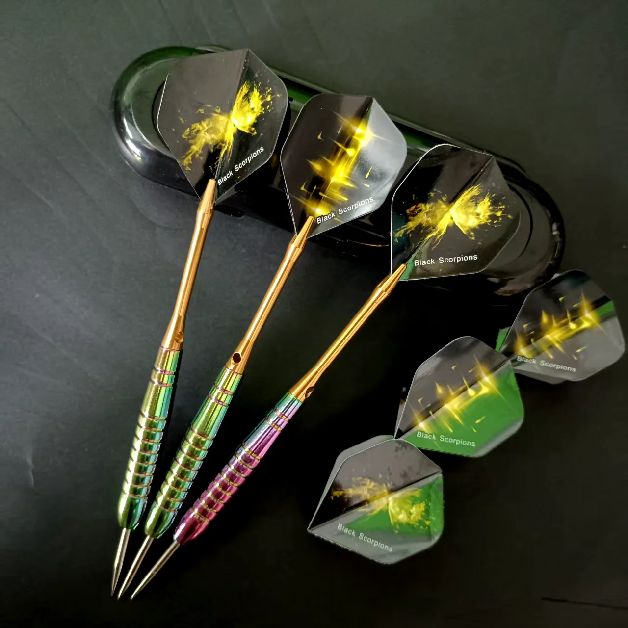 

24g Steel Tip Darts Set for Beginner Professional Darts Heavy Duty Darts Accessories for Steel Tip Dartboard Family Game
