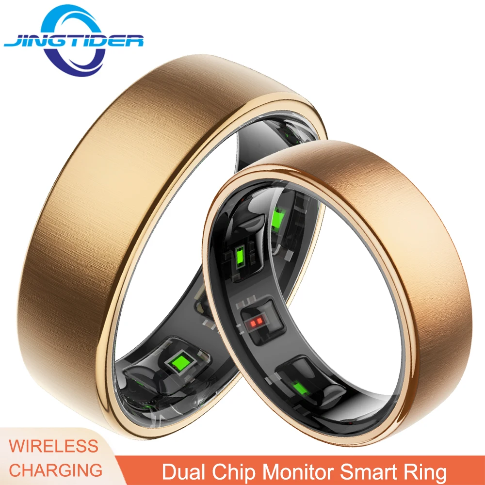 

R10 Смарт-кольцо 5ATM Водонепроницаемый монитор сердечного ритма для плавания HRV Монитор кислорода в крови Двойной чип PD Интеллектуальное кольцо с беспроводной зарядкой