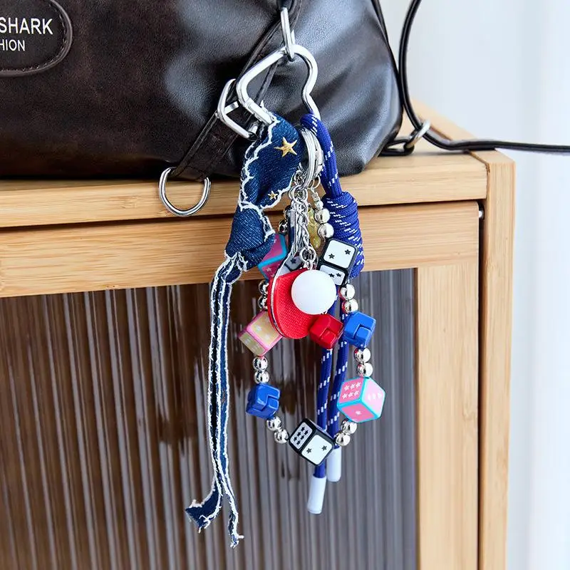 

Piece Dopamine Tinted Star Bag Decoration Eye-catching Keychain Charm Lady's Bauble DIY Design Components Birthday Present