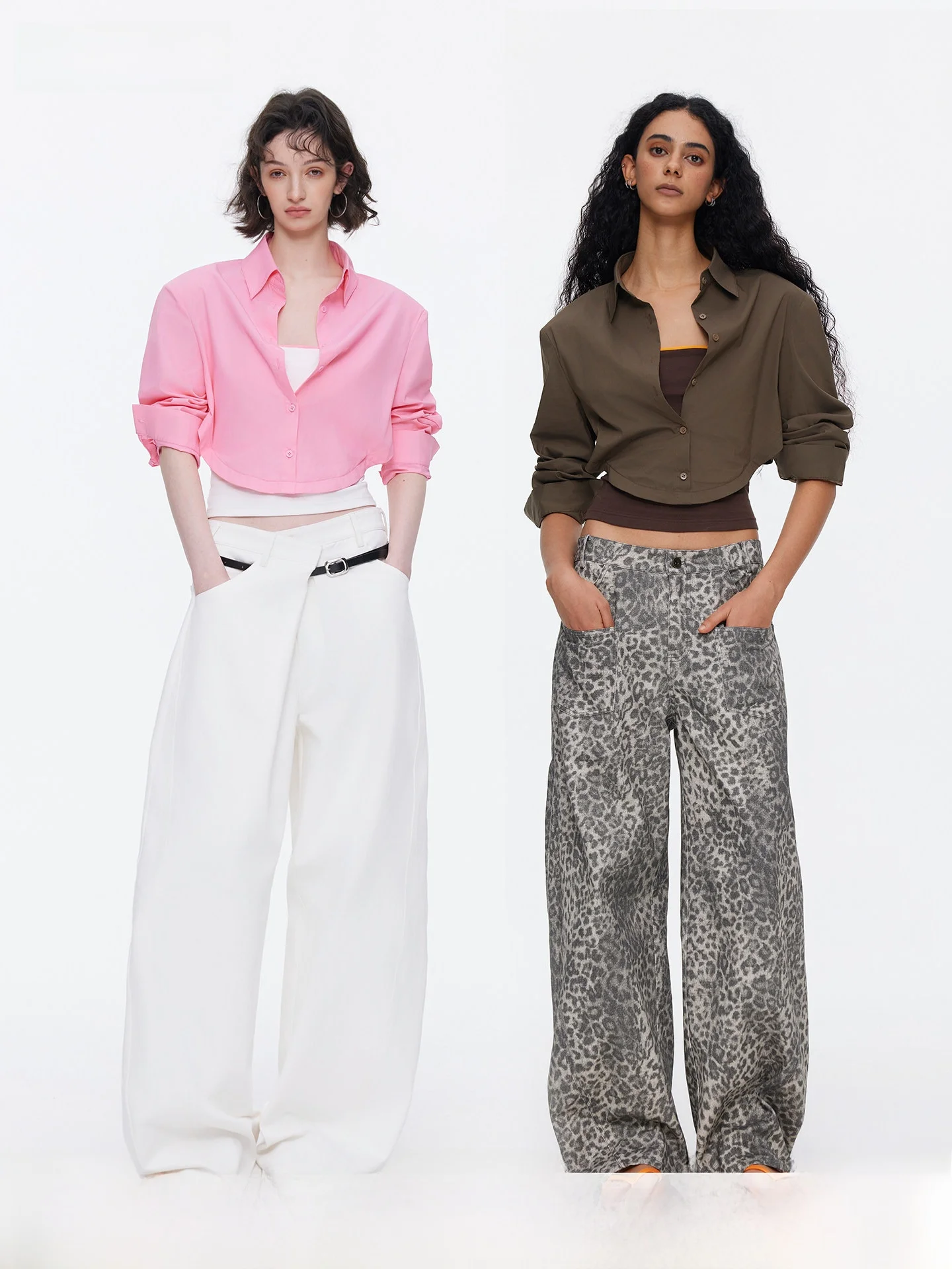 

SaltHe Women's irt Dr Set Loose Fit Contrast Color Design Collar Long Sve Breathable Cotton Blend ort Length