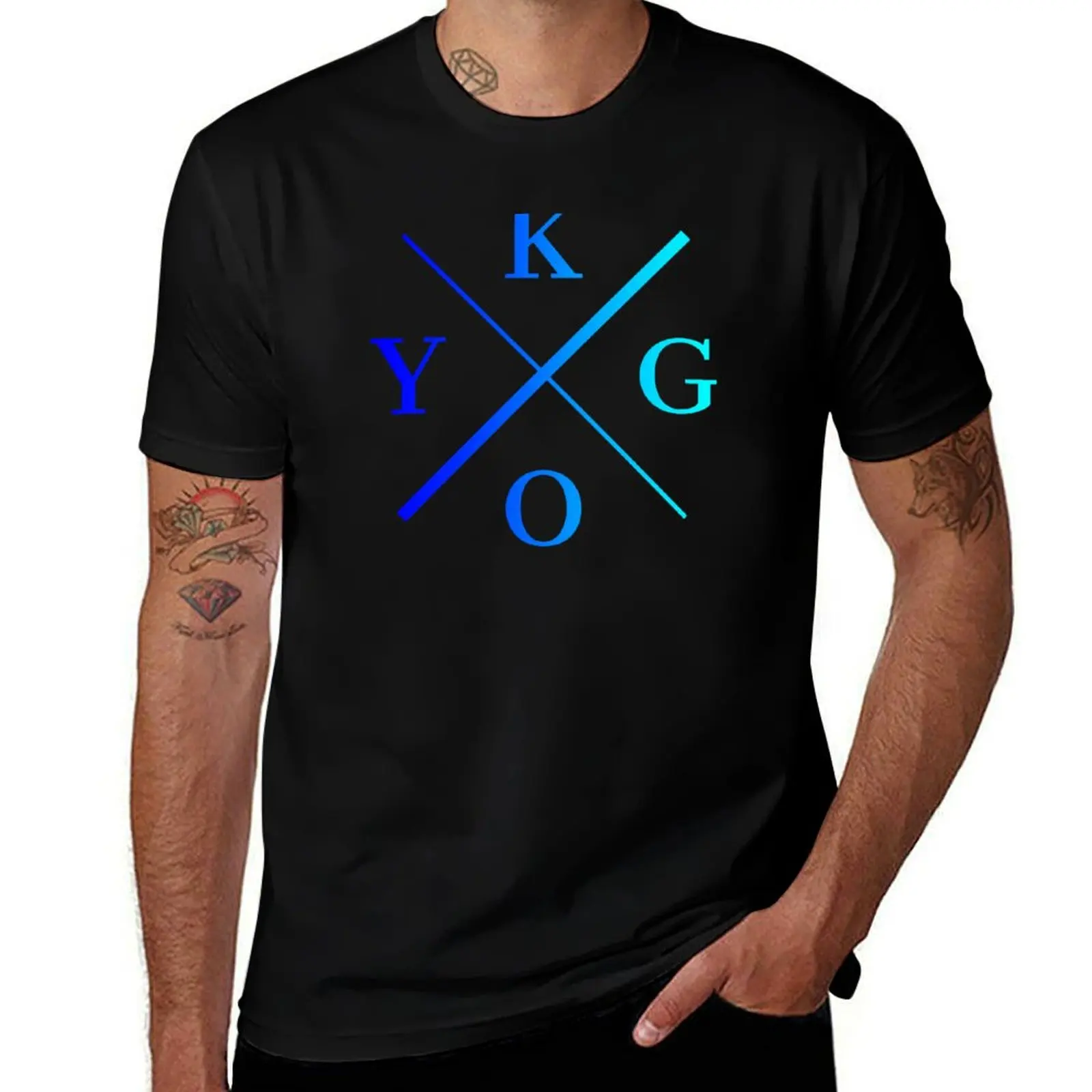 

Kygo saturated sky T-Shirt summer shirt anime clothes baggy shirts croswit shirt man plus size men clothing