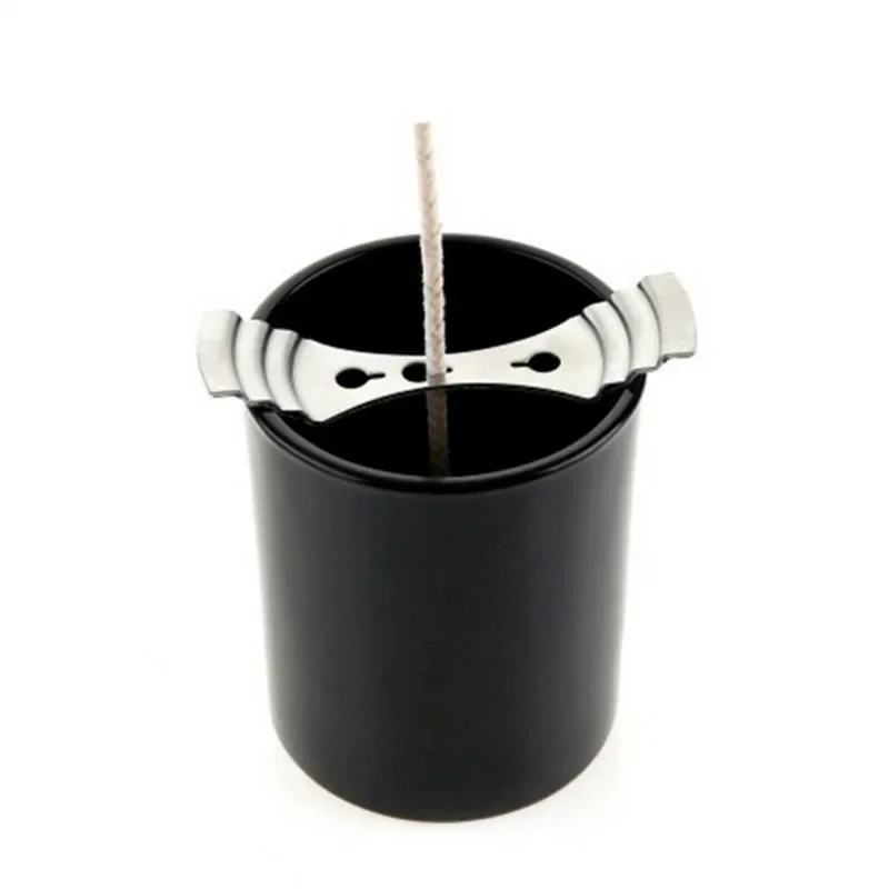 1 Piece of Metal Wax Core Centering Device Label, Stainless Steel Three Hole Wick Holder DIY Handmade Candle Supplies