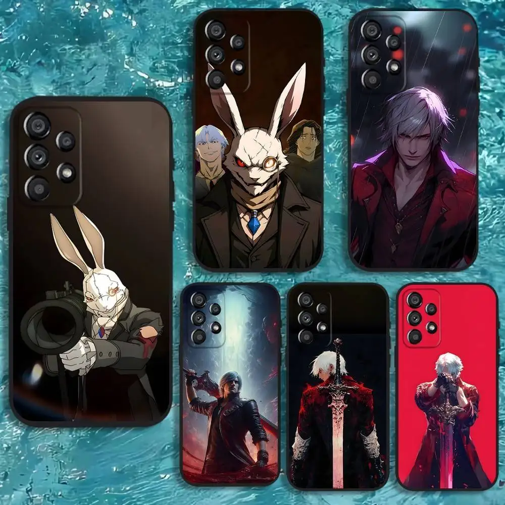 

D-Devil May Cry DMC Phone Case For Samsung Galaxy A20,A21s,A22,A31,A32,A52,A53,A72,73,A80 Soft Black Cover