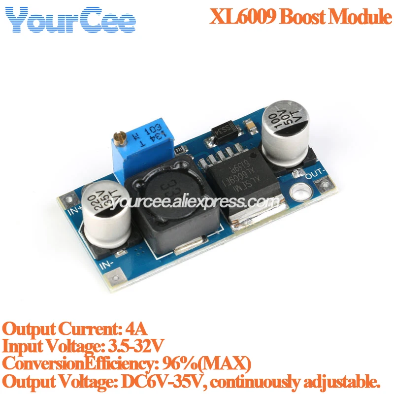 XL6009 LM2577 XL6019 DC-DC Adjustable Boost Buck Step Up Down Converter Power Supply Module 20W 15W 5-32V to 1.2-35V Low Ripple
