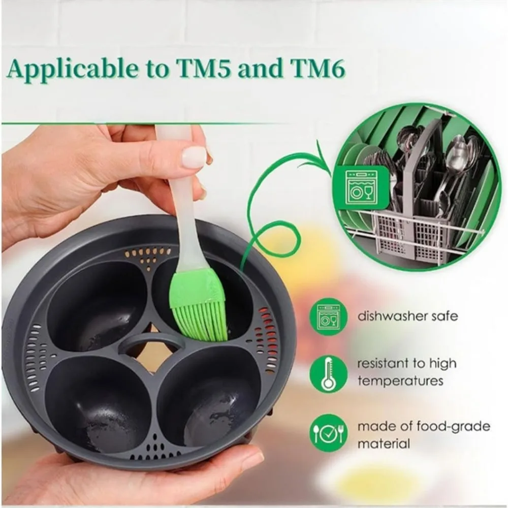 Egg Steamer Shaping Mold Compatible with Monsieur Cuisine Thermomix TM6 TM5 TM31 Household Cooking Accessories