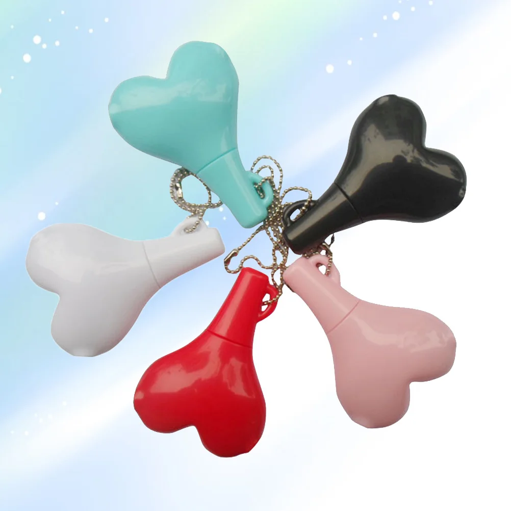 5 قطع 3.5 ملم محول صوت ستيريو على شكل قلب 2 منفذ سماعة أذن للاستخدام الأصدقاء والعائلة أبيض وردي أحمر أسود