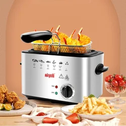 Multifunctional fryer household small fryer electric fryer mini small oil-saving fried chicken fryer constant temperature