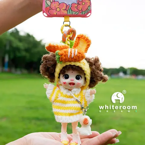 bjd doll Dolls for girls 13cm Labbu doll pocket mini blyth girl Doll Barbi Cry Baby Ball jointed doll Mobile phone Decoration
