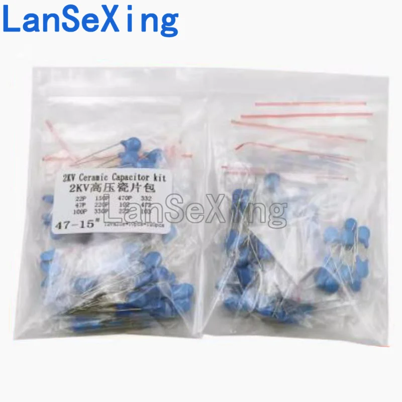 2KV yüksek gerilim porselen çip paketi bileşen paketi 101, 221, 471, 102, 222, 472, 103, toplam 12 tip, 10 adet e