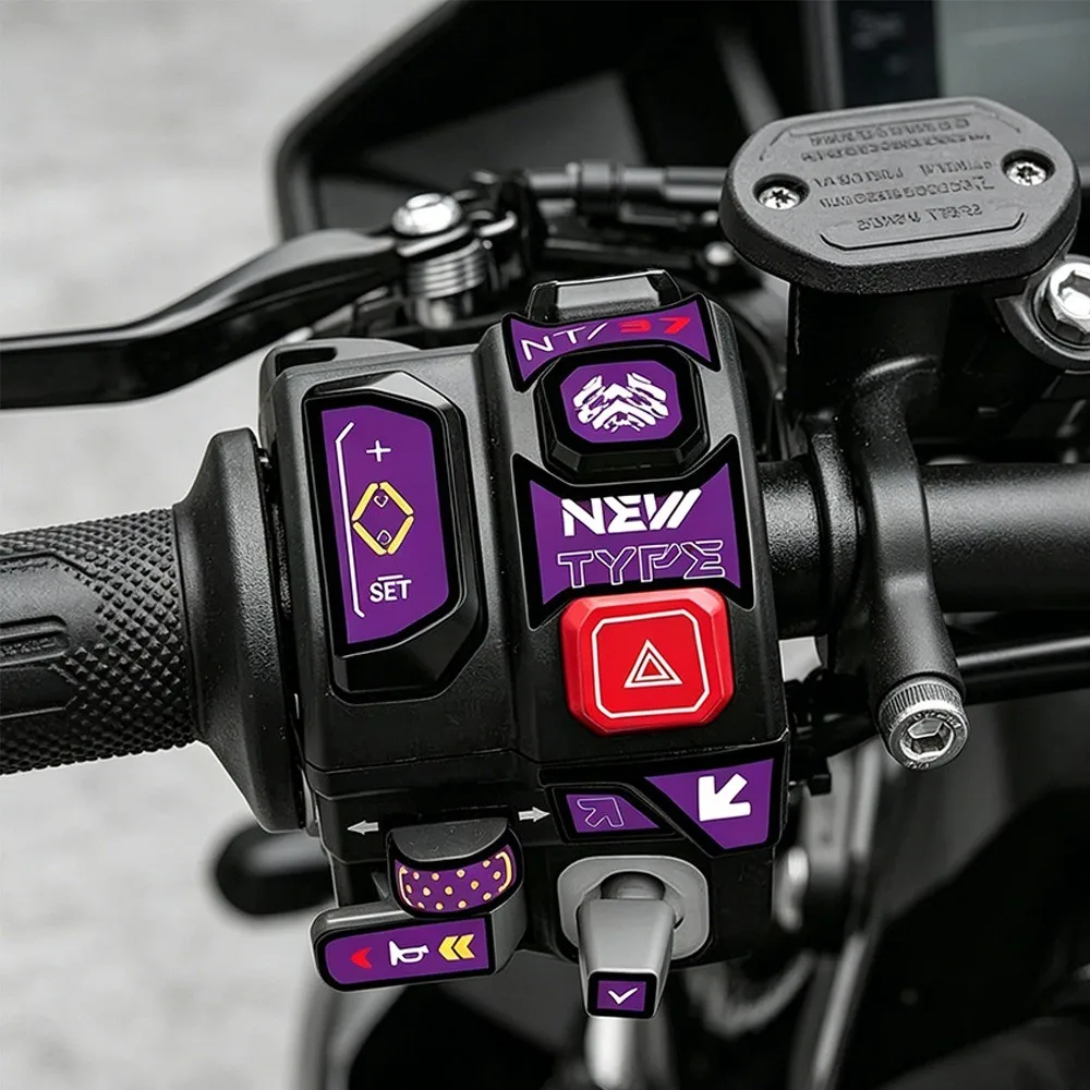 For ZONTES 368G 2026 Button Stickers Handlebar Switch Panel Stickers zontes 368g Waterproof Vinyl Decals Motorcycle Accessories