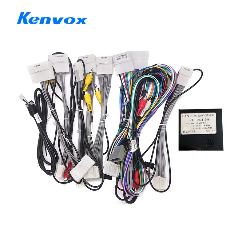 Android Car Radio Audio Canbus Box Decoder for Nissan Quest Elgrand E52 2011-2016 16 Pin Wiring Harness Plug Power Cable 2 Din