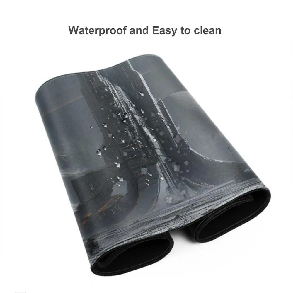 الخيال العلمي الفضاء الخارجي ماوس الوسادة لعبة الملحقات لوحة المفاتيح XXL حافة قفل كبيرة 900X400 ملم الجدول حصيرة لوحة ماوس الألعاب