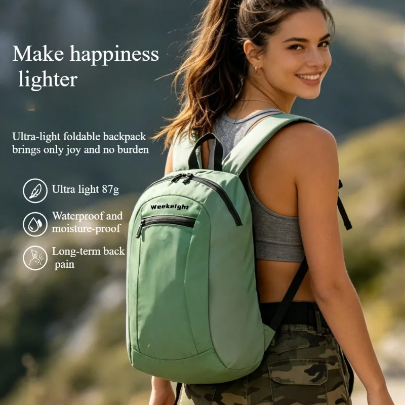 Cross-border New Backpack, lightweight, Water-repellent Foldable Bag, Large-capacity Outdoor Hiking, Camping, Sports Backpack