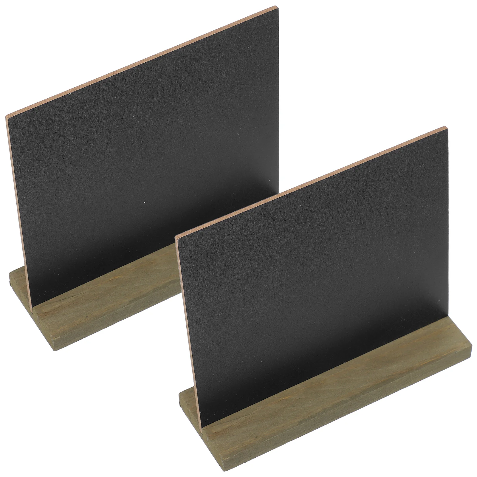 2 قطعة علامات السبورة الصغيرة ذات الطراز القديم حامل خشبي أرقام الطاولة علامات الطعام ديكور الزفاف رسالة مجلس عرض الحدث #2