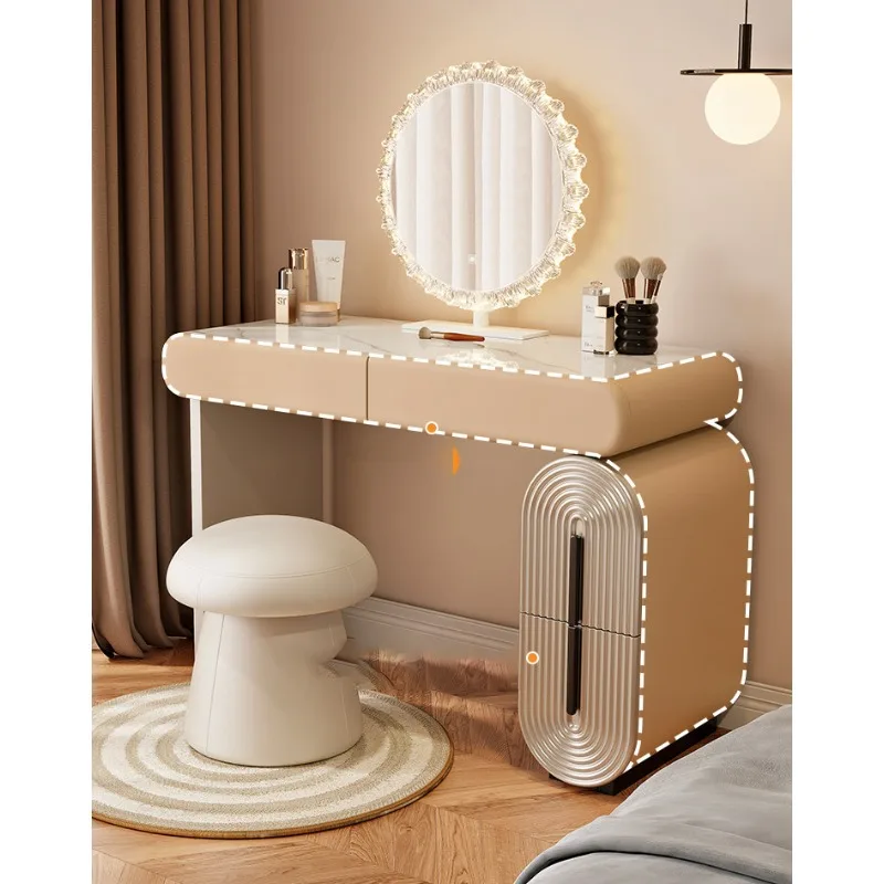 Luxury Vanity Dressing Table Makeup Vanity Desk - Dressing Table with Storage Home Bedroom Furniture Set Stylish