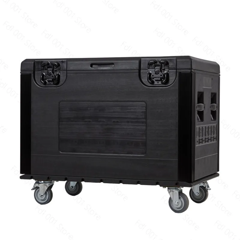 PE Plastic Large Stage Equipment Crew Aviation Turnover Wire Box Spare Box Stall Storage Toolbox with Wheels
