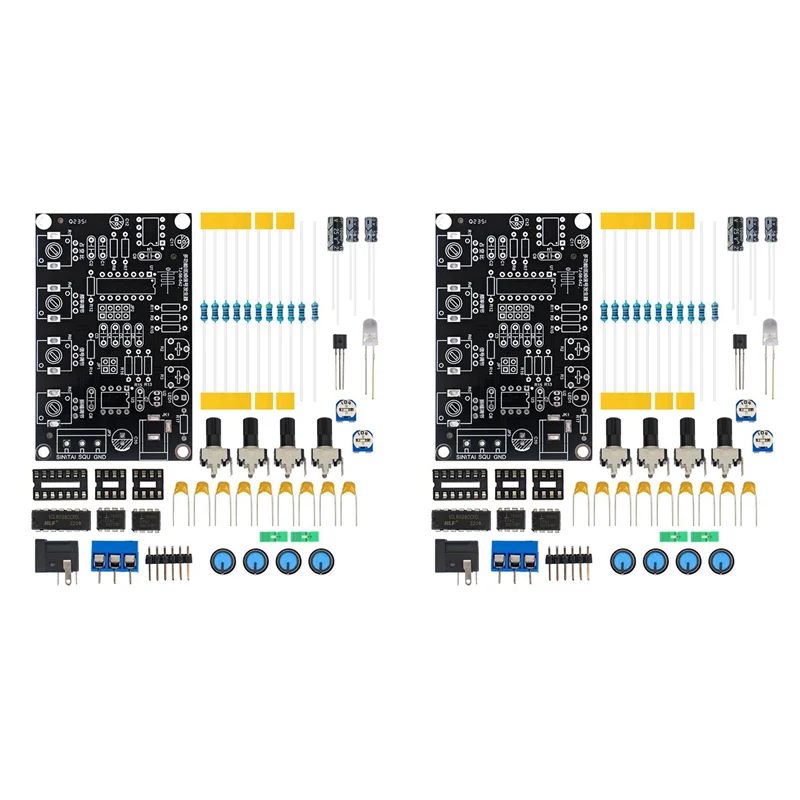 A37T-2X ICL8038 Function Signal Generator Module Sine Square Triangle Signal Generators DIY Welding Practice Kit Without Case