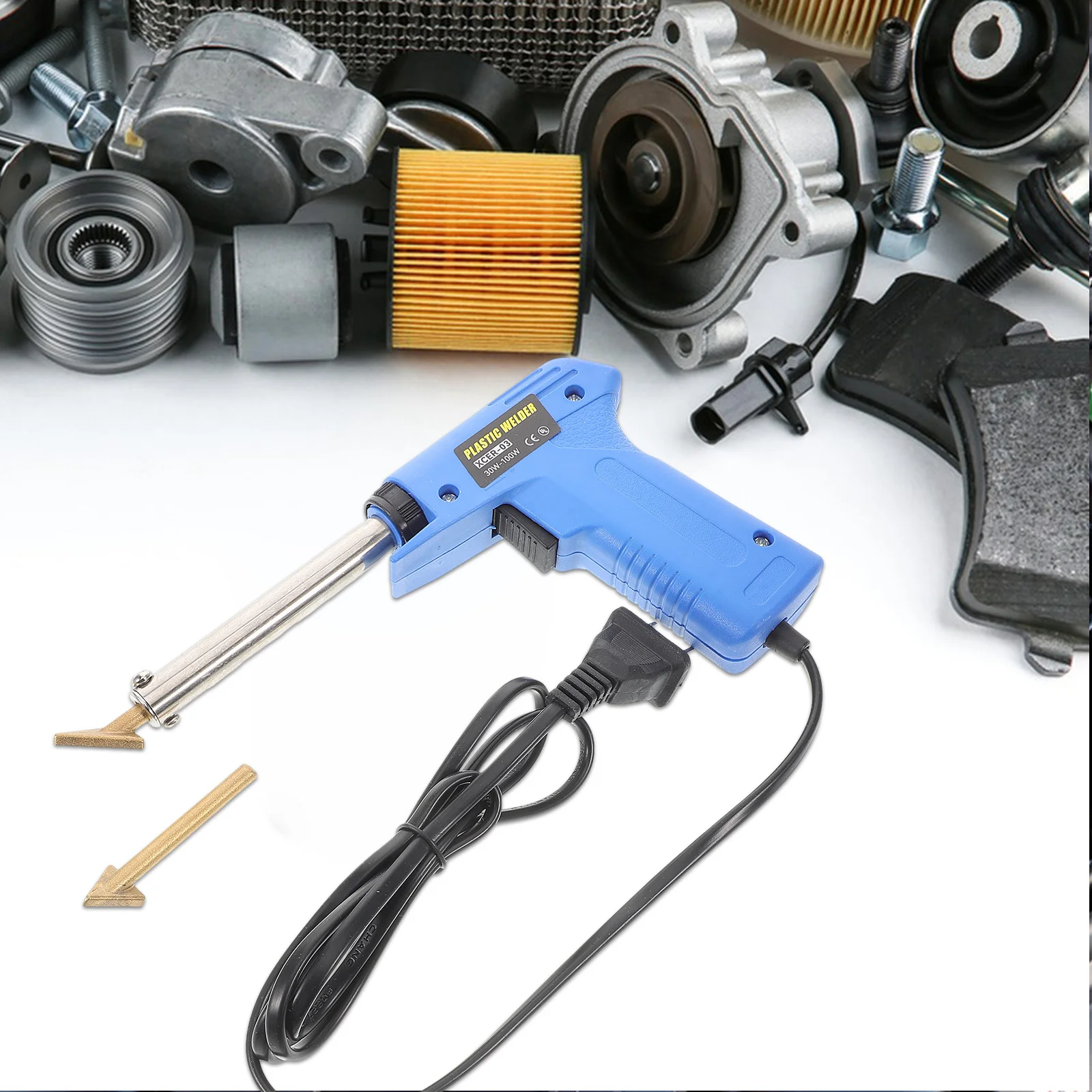 

1Set Plastic Repair Soldering Iron for Automotive Bumper Crack Fix Smoothing Head Welder Kit for DIY and Professional Use