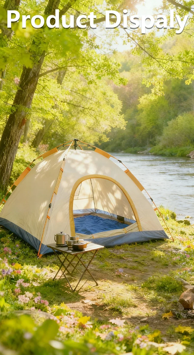 1 Outdoor Camping Tent for Overnight Stay, Fully Automatic Quick Setup, No Assembly, Foldable