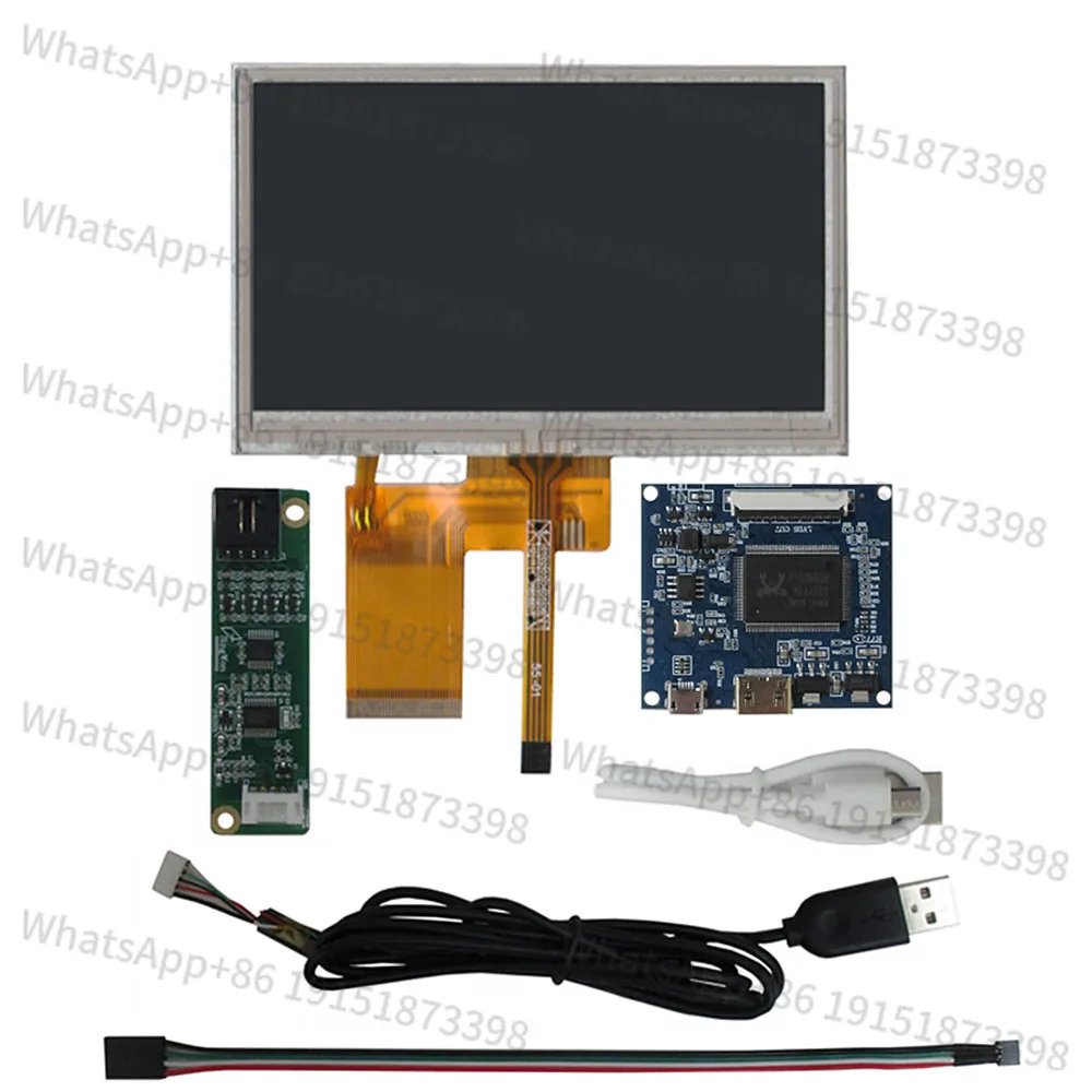 4.3 Inch 480*272 LCD Display Screen Digitizer Touchscreen Controller Control Driver Board Mini HDMI-Compatible Monitor Kit