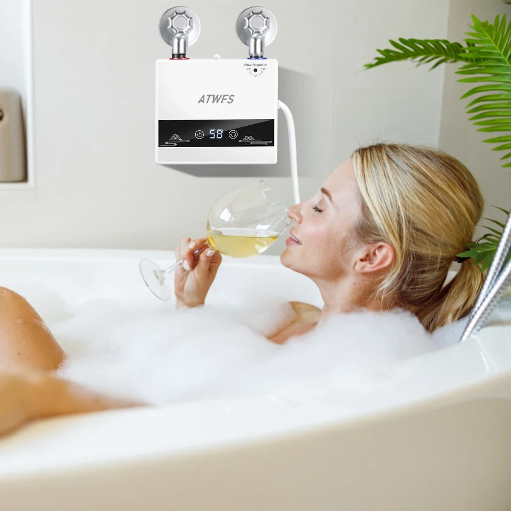 ATWFS 220 В 4600 Вт мгновенный водонагреватель электрические нагреватели для ванной комнаты горячая вода душ домашняя кухня отопление машина для стрижки волос T