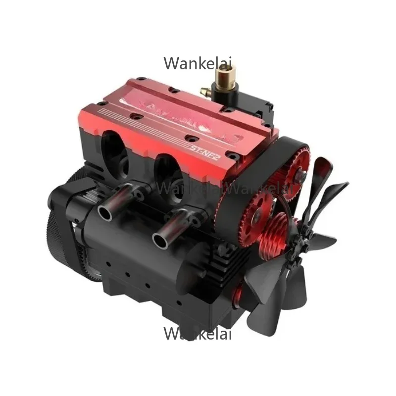 ST-NF2 Engine 7cc SOHC Inline 2 Cylinders 4 Stroke Air Cooled Nitro Engine Model Kit DIY Build