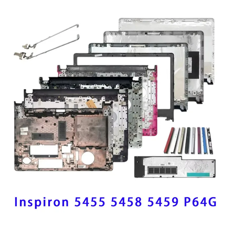 Brand New for Inspiron 5455 5458 5459 P64G Laptop LCD Screen Back Cover, Front Panel, Palm Rest, Hinge, Touchpad Bottom Cover