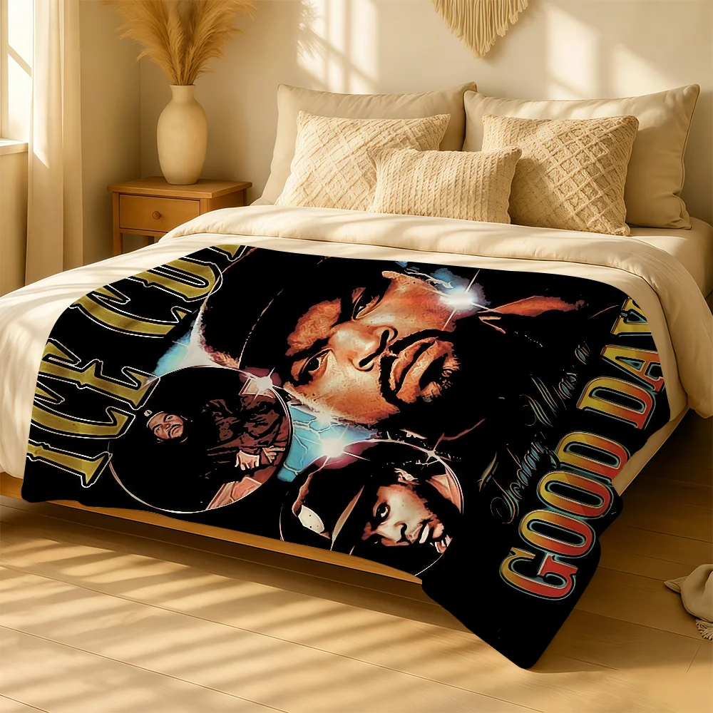 Rapper I-Ice C-Cube Blanket For Soft Warm Knee For Bedroom Living Room Bed Sofa Camping Picnic Office Gift