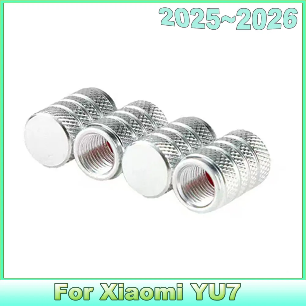 Custom Fit For Xiaomi YU7 2025 2026 Tyre Valve Caps Anti‑Corrosion Aluminum Air Valve Stem Cover Exterior Decor Parts