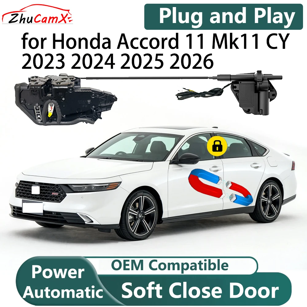for Honda Accord 11 Mk11 CY 2023 2024 2025 2026 Automatic Electric Soft Close Door Closer Power Door Comfort Closing System