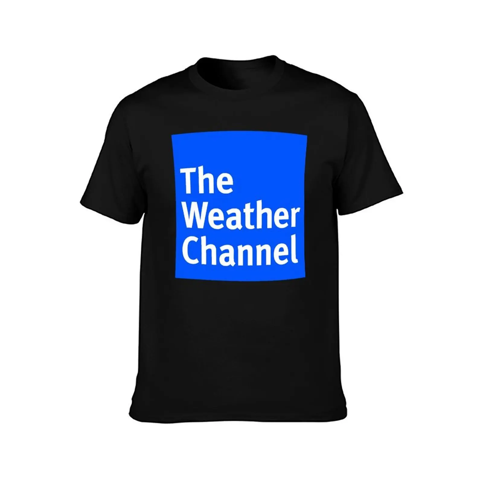 The Weather Channel T-Shirt, Summer Casual Cotton Tee, Oversized Streetwear Tops, Vintage Graphic Print, Loose Fit Short Sleeve