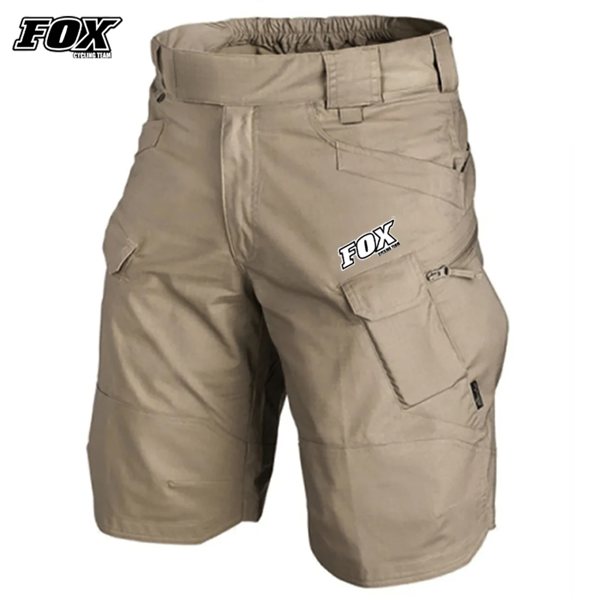 FOX Cycling Team Men's Cargo Tactical Shorts Downhill MTB Shorts Motocross Bike Short Trouser Outdoor Summer Waterproof Shorts