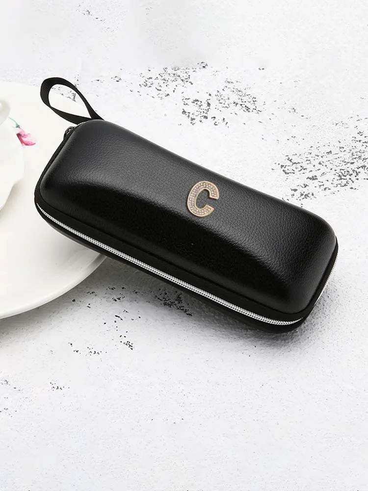 

Customized Cute Student-Style Portable Sunglasses Eyewear Cases Personalized Customer Name Artistic Letter Decor