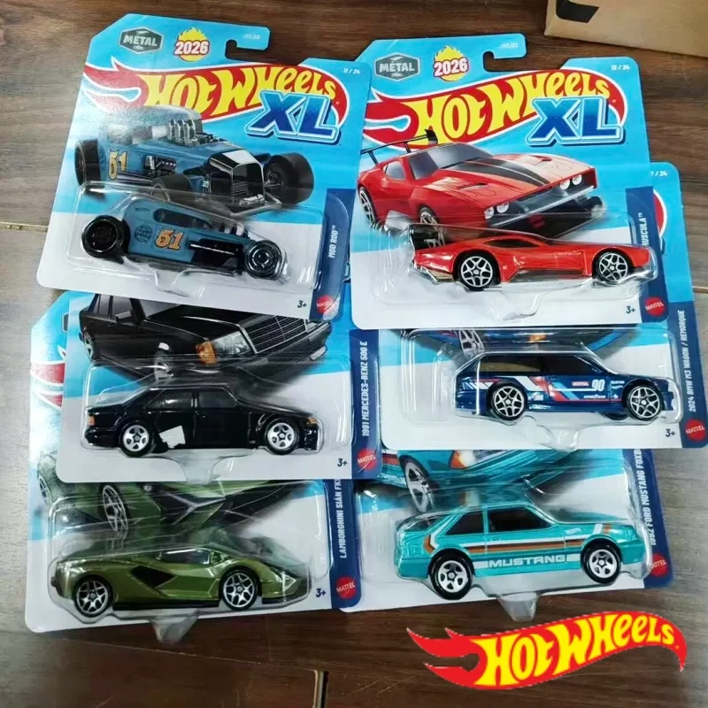 

Новая модель Hot Wheels 2026b, масштаб 1:43, XL Mercedes-Benz 500e, литая коллекционная машинка, игрушка-сюрприз, подарок для мальчика на праздник