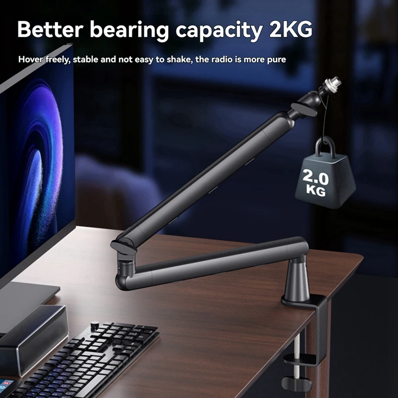 

Microphone stand Adjustable Microphone Stand Universal Adjustable Cantilever Bracket Desk Mount Suspension Boom for