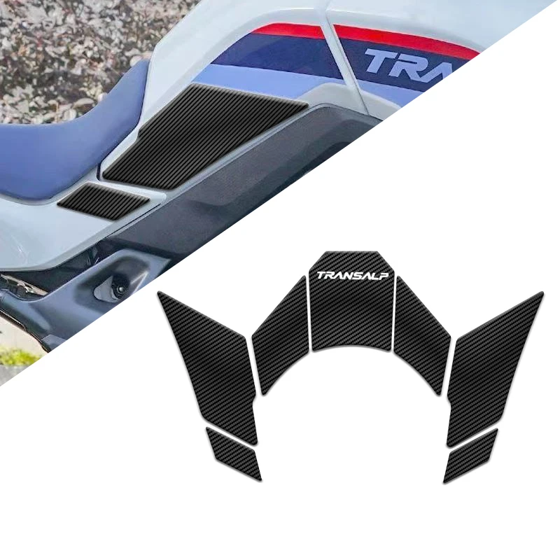 For  XL750 Transalp xl750 Motorcycle Accessories Fuel Tank Pad Protector Sticker carbon fiber Protection Pad Knee Grip