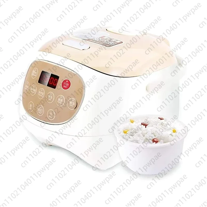 3L 6-Cup Rice Cooker with Ceramic Inner Pot for Porridge Cooking (Uncooked)