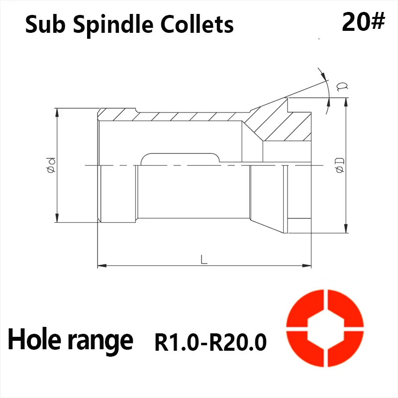 Stuka Carbide 20# Hexagon Hole Collet full range