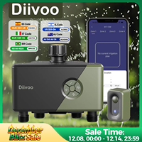 Diivoo Garden Water Timer 4 Zones Smart WiFi Sprinkler Automatic Irrigation Timer with Rain Delay Manual Watering for Lawn Yard