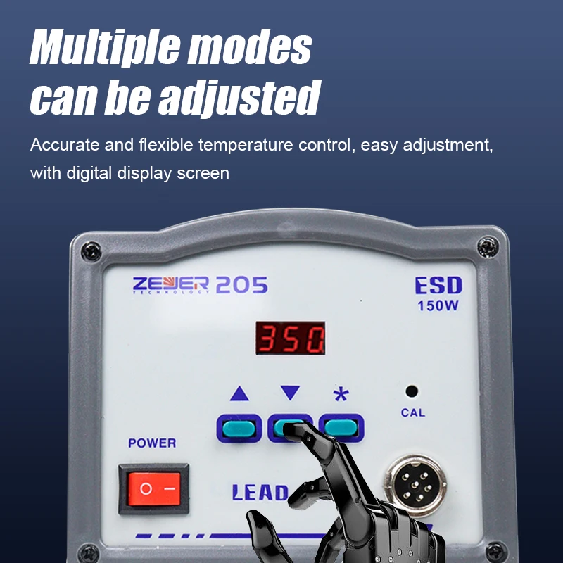 205 Constant Temperature Welding Station High Frequency Soldering Station Intelligent Display  Temperature Control