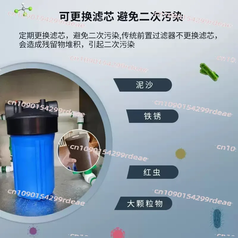 universal water purifier accessories  20 inchWhole house water purification big fat bottle explosion-proof double filter bottle