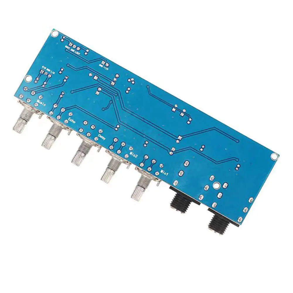 Karaoke Mic Echo Reverberation Preamp Module PT2399 Audio Signal Tuning Board Processor Unit For Active Speaker Accessory DIY