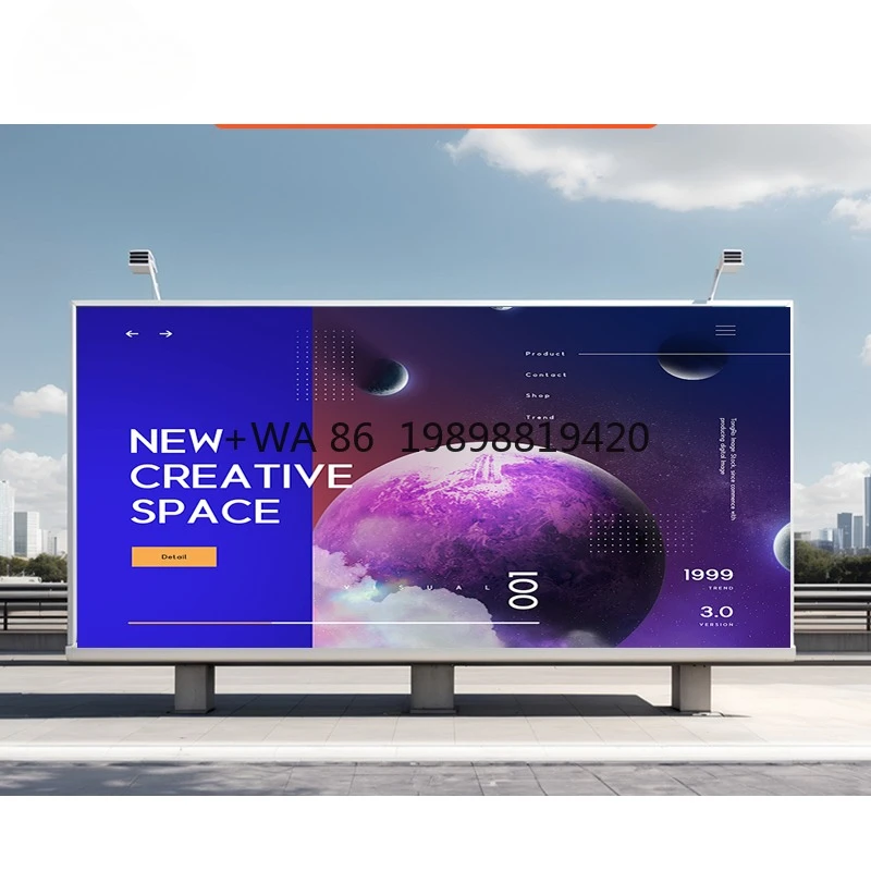 Outdoor Fixed Led Display Billboard Sign Board Signage Advertising Screen High Brightness Waterproof