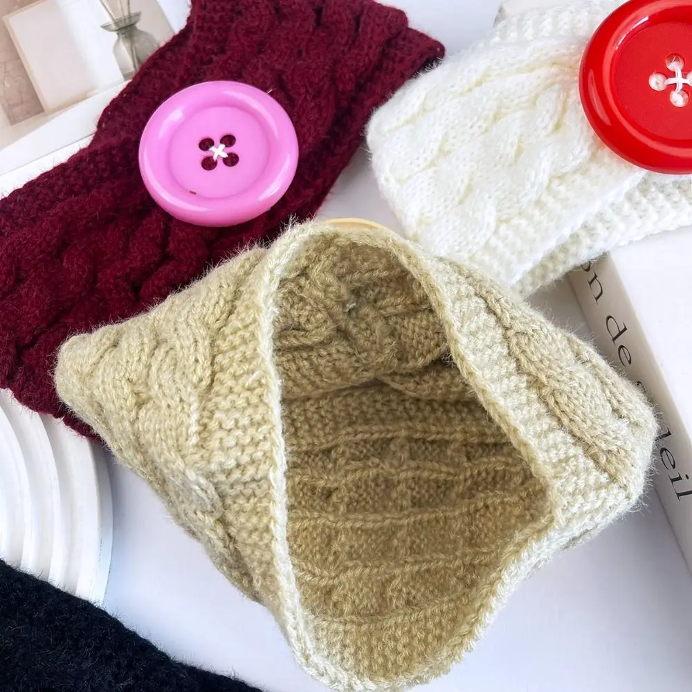 Cable Knit Knitted Headband Soft Stretch Knitted Fabric Ear Warmer Headband Wide Band Solid Turban Headband Hair Accessories