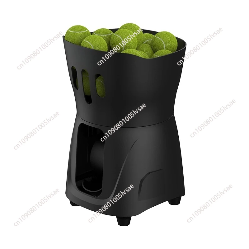 Capacity for More Than 30 Balls Vertical Adjustable Angle Tennis Serve Machine Mini Indoor Portable Trainer Automatic Throwing