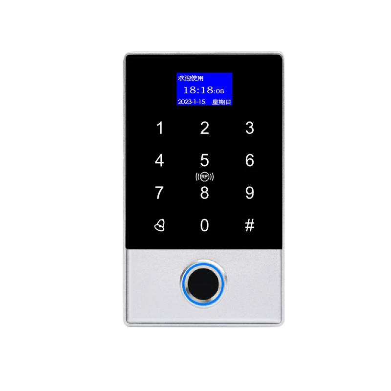 

Smart Door Lock Bluetooth Connection Remote Door Access Control Fingerprint Card Password Door Access System Attendance Machine