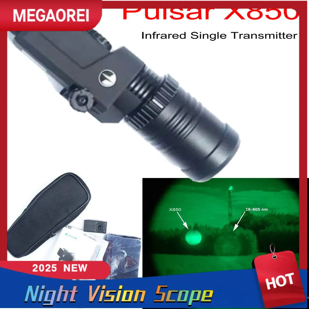 Day Night Hunting ScopePulsar X850 Infrared Single Transmitter IR Flashlight Laser Torch For Night Hunting Scope Optics Ri