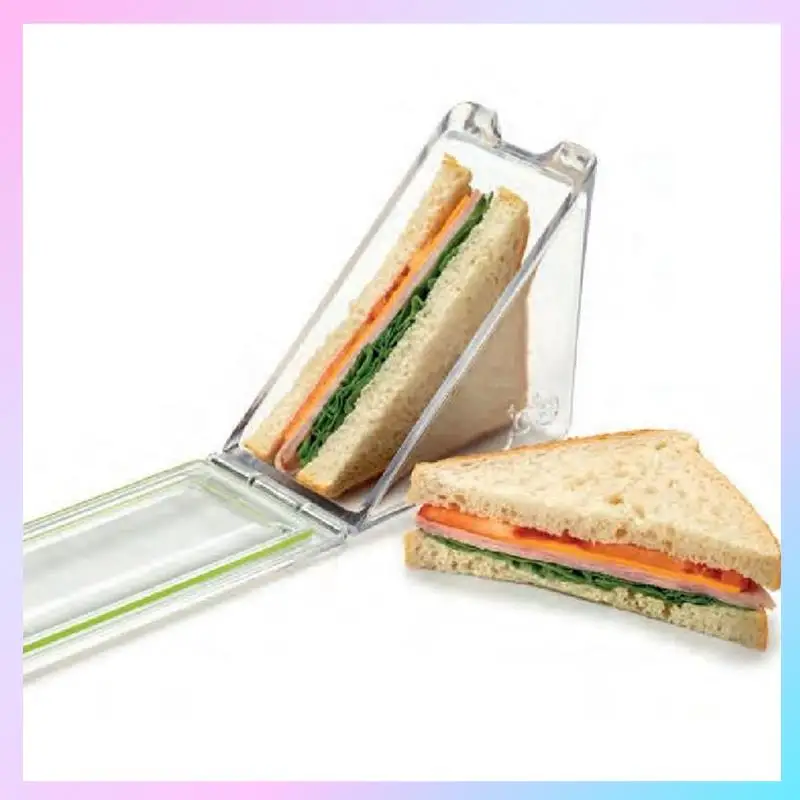 

N85R-треугольная хлебопекарная упаковка, маленькая коробка для сэндвичей, треугольные контейнеры для сэндвичей, многоразовые пакеты для сэндвичей, коробка для консервации