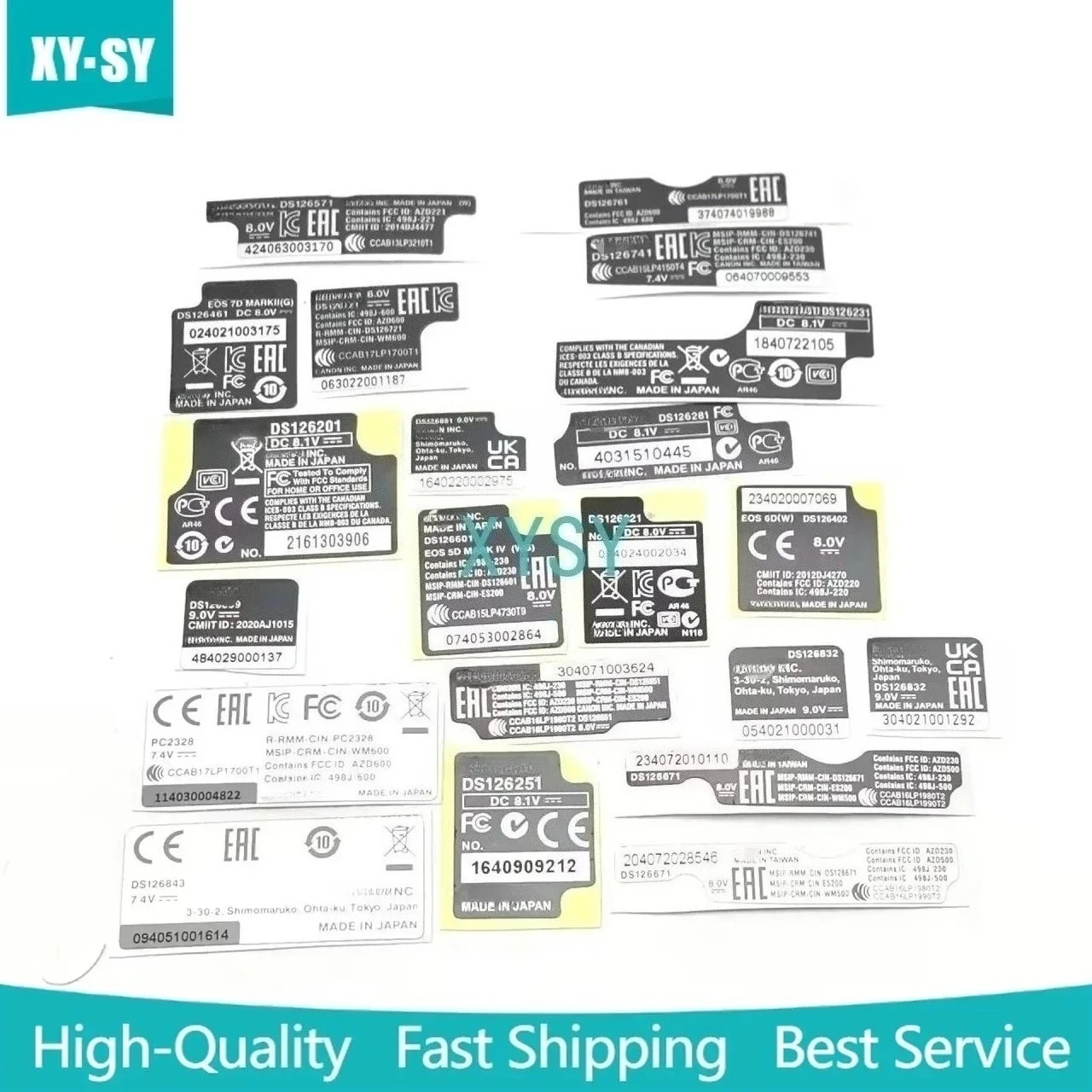 1PCS New for canon 500D 5D2 5D4 60D 6D 5D3 7D2 90D 7D 800D M50 R6 R5 200DII Bottom Label Paper Body Number Paper Camera Sticker
